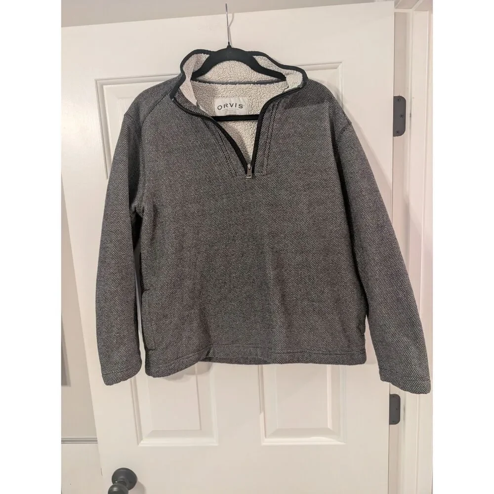 Orvis Classic Collection Sherpa Lined Quarter Zip Men's M